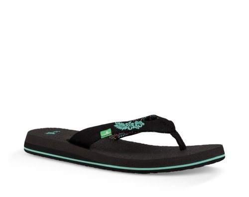 Sanuk Yoga Paradise 2 - Sanuk Flip Flops Womens Black - Philippines MYKTON809